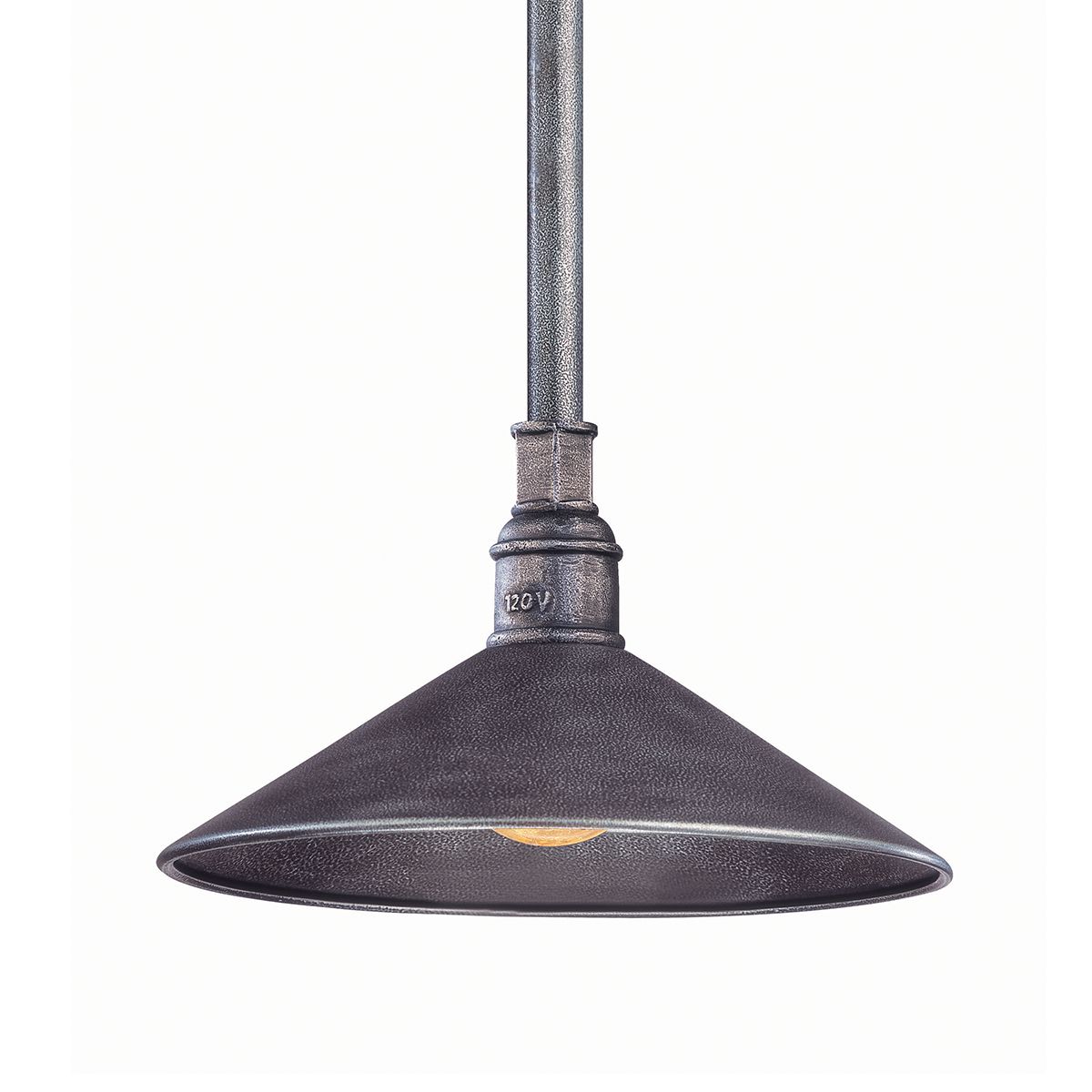Toledo Pendant Light by Troy Lighting F2773-OS, Industrial Chic Design, Dimmable, Old Silver Finish
