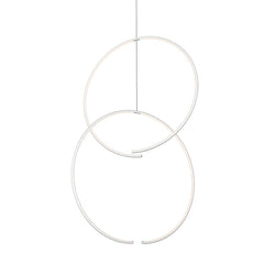 SONNEMAN Torc Double Pendant LED Chandelier, Dimmable, 3000K, 2000 Lumens, Modern Design