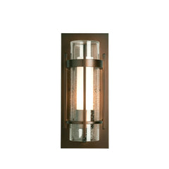 Hubbardton Forge Torch 12" Small Outdoor Sconce with Double-Glass Design, Dimmable, UL Wet Rated