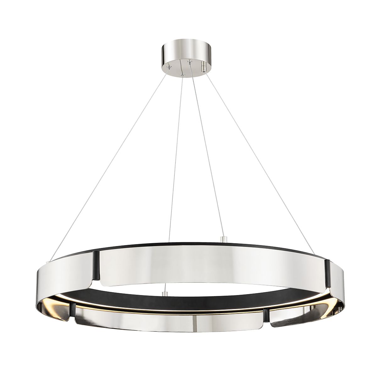 Tribeca Chandelier 2933 by Hudson Valley Lighting, LED Dimmable, Aged Brass or Burnished Nickel Finish