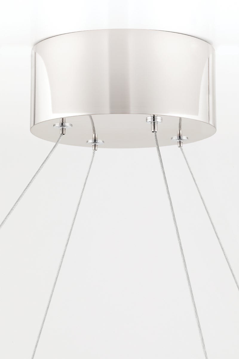 Tribeca Chandelier 2933 by Hudson Valley Lighting, LED Dimmable, Aged Brass or Burnished Nickel Finish
