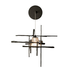 Tura Frosted Glass Low Voltage Sconce by Hubbardton Forge, Dimmable, Energy Efficient, Versatile Finishes