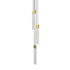 V Panels Thin 3-Light Pendant by SONNEMAN - Dimmable, Energy-Efficient LED, Modern Elegance