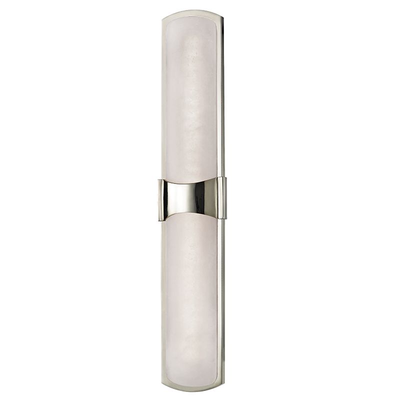 Valencia Large Wall Sconce 3000K LED Light, Dimmable, Aged Brass & Polished Nickel Finish