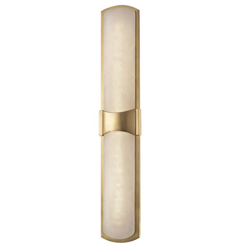 Valencia Large Wall Sconce 3000K LED Light, Dimmable, Aged Brass & Polished Nickel Finish