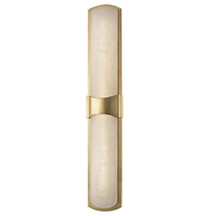 Valencia Large Wall Sconce 3000K LED Light, Dimmable, Aged Brass & Polished Nickel Finish