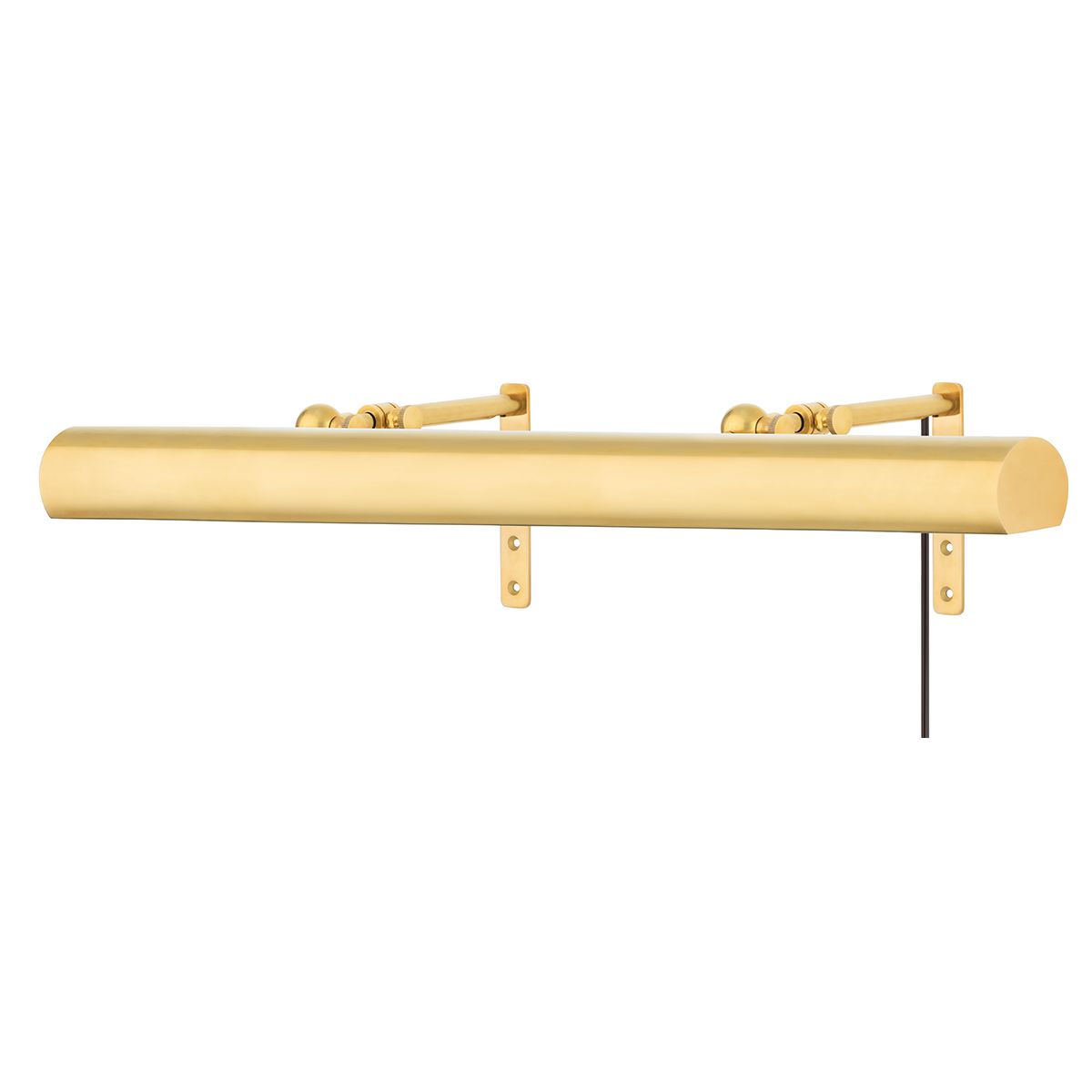 Vernon Plug-In Wall Sconce by Hudson Valley Lighting, 15" Height, Dimmable, Alabaster Shade, Aged Brass or Polished Nickel