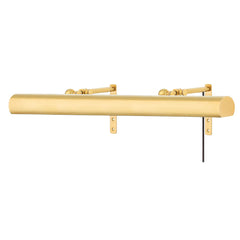 Vernon Plug-In Wall Sconce by Hudson Valley Lighting, 15" Height, Dimmable, Alabaster Shade, Aged Brass or Polished Nickel