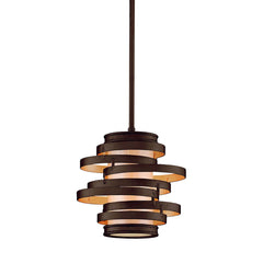 Vertigo Pendant Light by Corbett Lighting, Dimmable, Adjustable Height 20"-62", Caramel Ice Shade