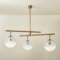 Wade Large Chandelier by Troy Lighting - 31" to 70.75" Adjustable Height, Dimmable, Patina Brass Finish