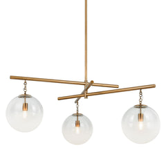 Wade Large Chandelier by Troy Lighting - 31" to 70.75" Adjustable Height, Dimmable, Patina Brass Finish