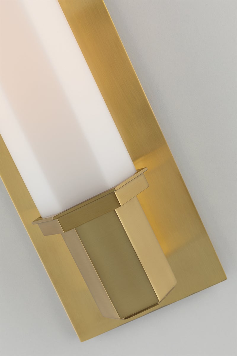 Walton Bath Sconce 15" By Hudson Valley Lighting - Opal Matte Glass, Multiple Finishes, Dimmable