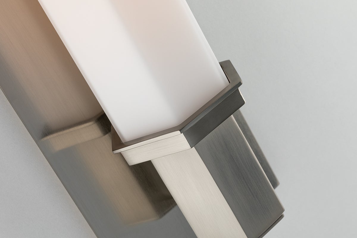Walton Bath Sconce 15" By Hudson Valley Lighting - Opal Matte Glass, Multiple Finishes, Dimmable
