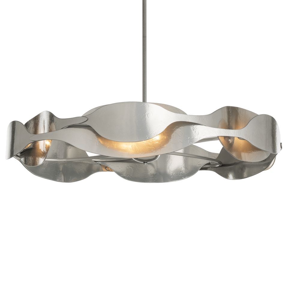 Waves Pendant Light By Hubbardton Forge - Adjustable Height, Dimmable, Multiple Finishes