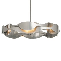 Waves Pendant Light By Hubbardton Forge - Adjustable Height, Dimmable, Multiple Finishes