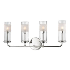 Wentworth 4-Light Dimmable Vanity Light Fixture by Hudson Valley Lighting in Polished Nickel