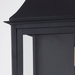 Wes Large Wall Sconce By Troy Lighting, 23.75" Height, Patina Brass & Textured Black Finish, ETL Wet Rated
