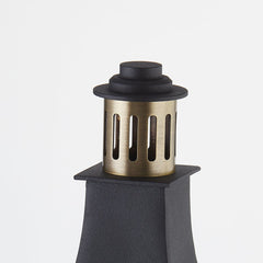 Wes Wall Sconce by Troy Lighting, 18.75" Height, Patina Brass & Textured Black, ETL Wet Rated