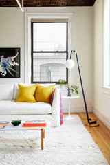 Mitzi Whit Floor Lamp 60.75” Tall With Dimmable Opal Glass Shade And Aged Brass Accent