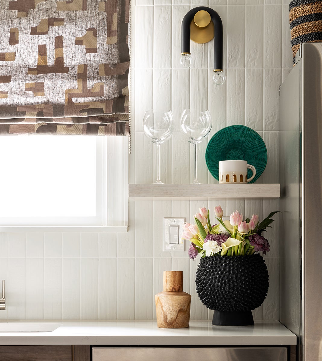 Mitzi Whit Sconce: Elegant Black Metal Wall Light with Aged Brass Finish and Dimmable Feature, 2 Bulbs