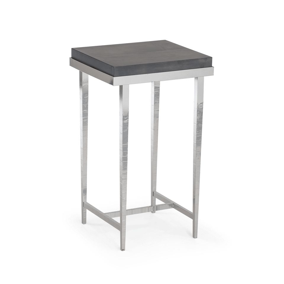 Hubbardton Forge Wick Side Table with 1.5" Solid Maple Top, Custom Finishes, 27"H x 16"W x 14"D
