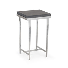 Hubbardton Forge Wick Side Table with 1.5" Solid Maple Top, Custom Finishes, 27"H x 16"W x 14"D