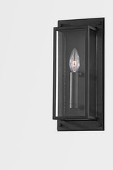 Winslow 13.5" Outdoor Wall Sconce by Troy Lighting in Textured Black with Dueling Backplates