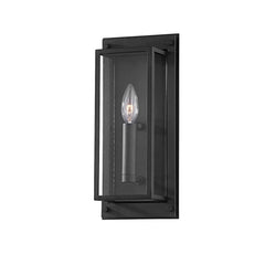 Winslow 13.5" Outdoor Wall Sconce by Troy Lighting in Textured Black with Dueling Backplates
