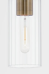 Yucca Wall Sconce by Troy Lighting, Patina Brass Frame, Dimmable, UL Wet Rated, 12.75" High
