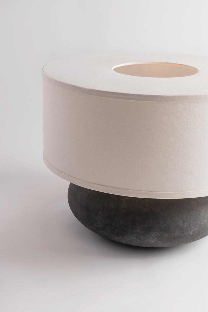 Troy Lighting Zen Graystone Table Lamp - Dimmable, Elegant Design, Compact & Versatile 60W Illumination