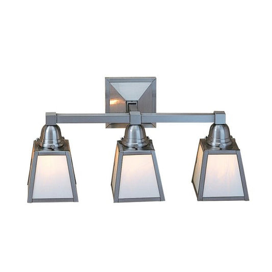A-Line Shade 3 Light Sconce Without Overlay (Empty) - AS-3EWO-P - Pewter by Arroyo Craftsman