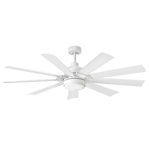 Turbine 60" LED Smart Fan - Chalk White  - Hinkley Lighting 904260FWW-LWD