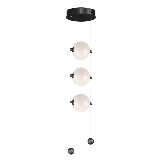 Abacus 3-Light LED Pendant - Ink - Opal Glass by Hubbardton Forge