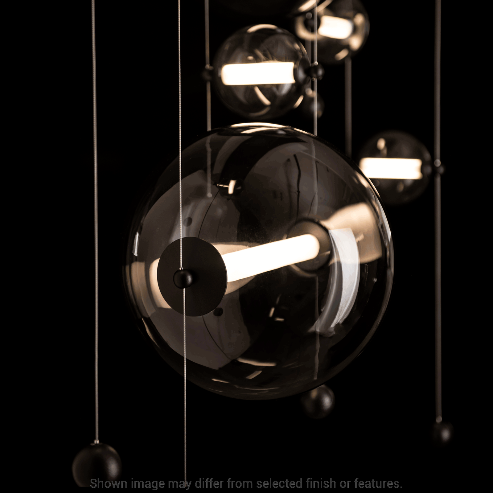 Abacus 7-Light Double Linear LED Pendant - White - Opal Glass by Hubbardton Forge