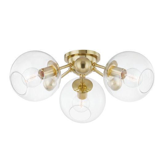 Abbott 3-Light Semi-Flush by Hudson Valley Lighting