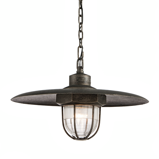 Acme Pendant - 1-Light - Aged Pewter - Troy Lighting F3897-APW