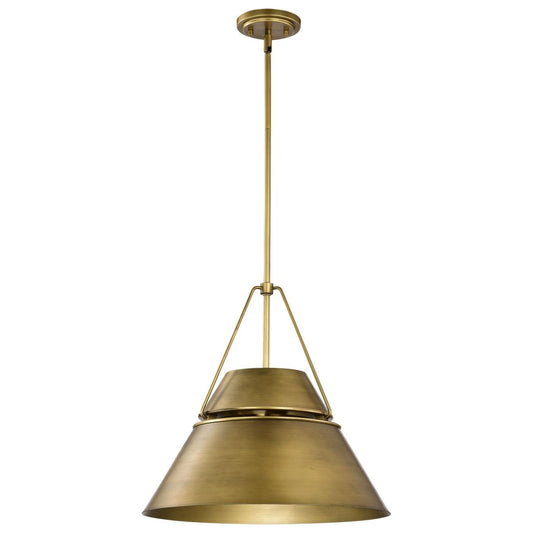 Adina 3 Light Large Pendant - Natural Brass Finish - Satco 60-7778