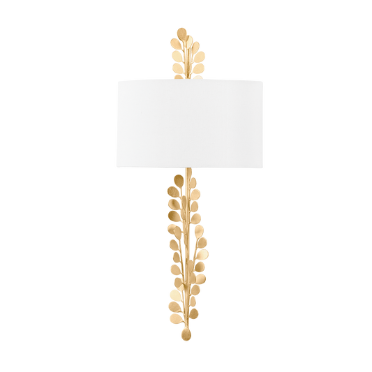 Adrienne Wall Sconce - 2-Light - Vintage Gold Leaf - Troy Lighting B1825-VGL