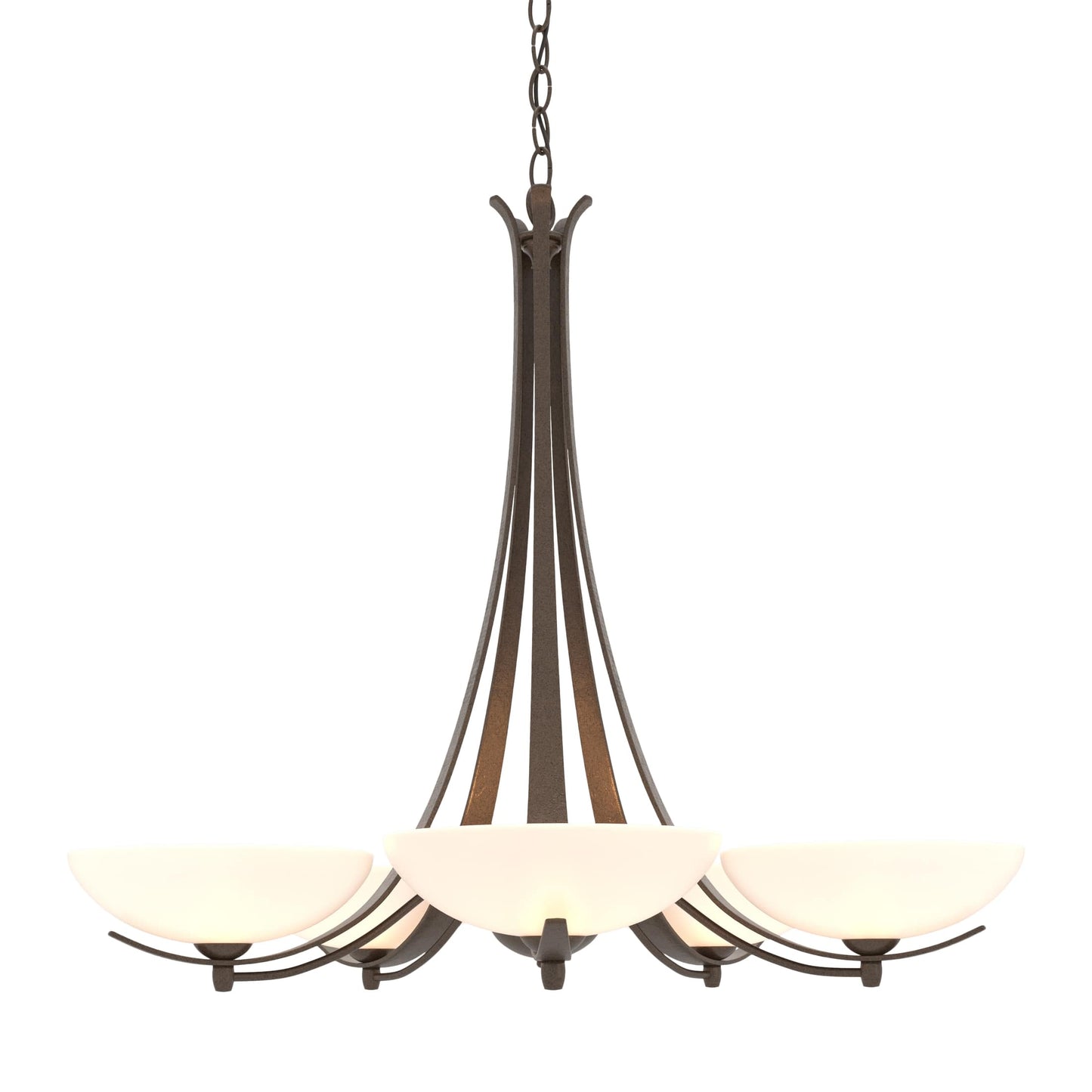 Aegis 5-Arm Chandelier - Bronze by Hubbardton Forge