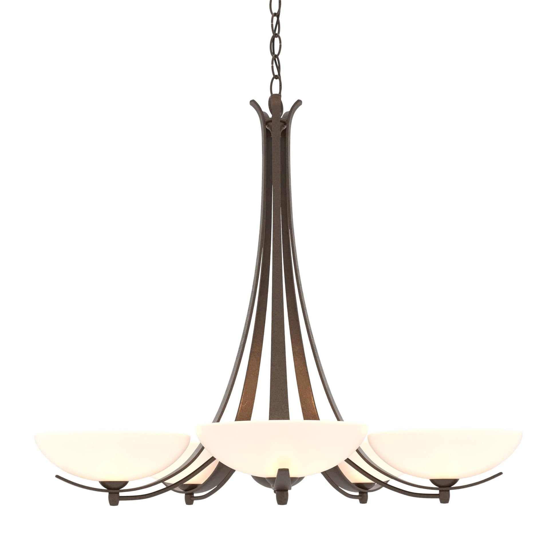 Aegis 5-Arm Chandelier - Bronze by Hubbardton Forge