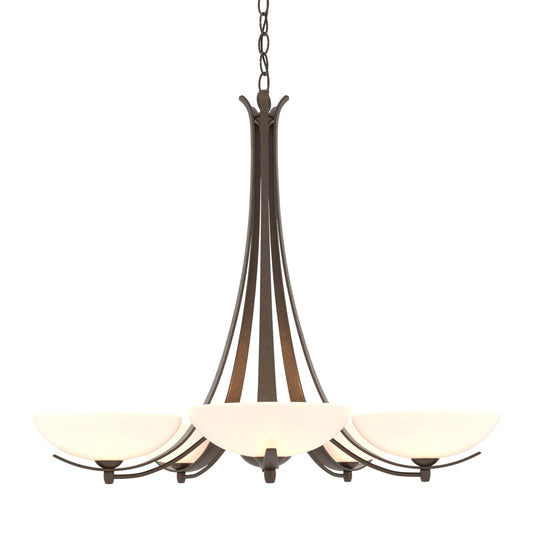 Aegis 5-Arm Chandelier - Bronze by Hubbardton Forge
