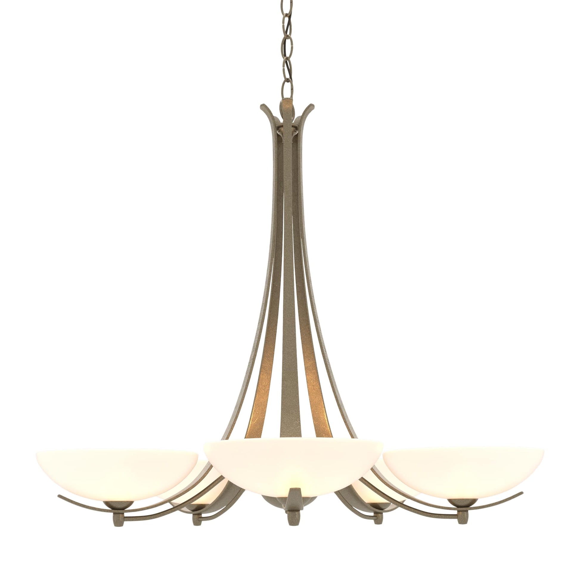 Aegis 5-Arm Chandelier - Soft Gold by Hubbardton Forge