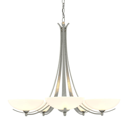 Aegis 5-Arm Chandelier - Sterling by Hubbardton Forge