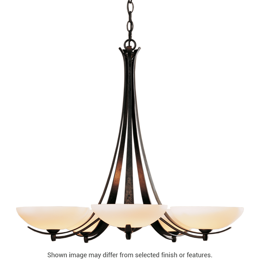Aegis 5-Arm Chandelier - White by Hubbardton Forge
