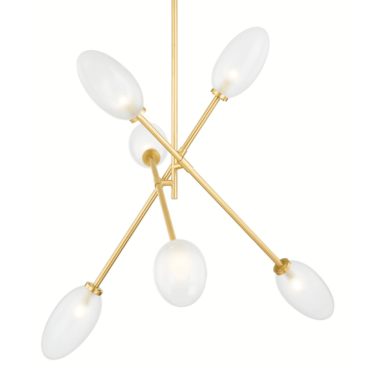 Alberton 6-Light Chandelier - Aged Brass by Hudson Valley Lighting