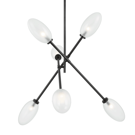 Alberton 6-Light Chandelier - Black Bronze by Hudson Valley Lighting