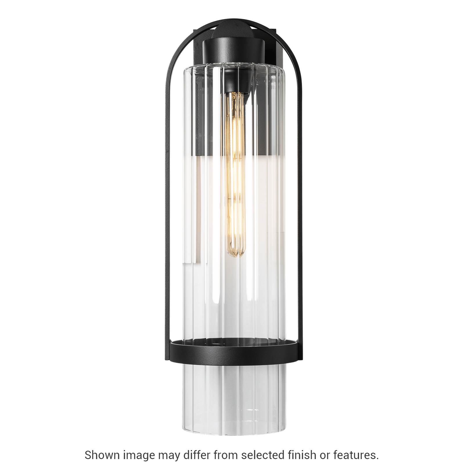 Alcove Large Outdoor Sconce - White - Clear Glass by Hubbardton Forge