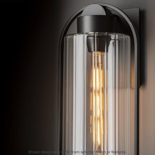 Alcove Large Outdoor Sconce - White - Frosted Glass by Hubbardton Forge