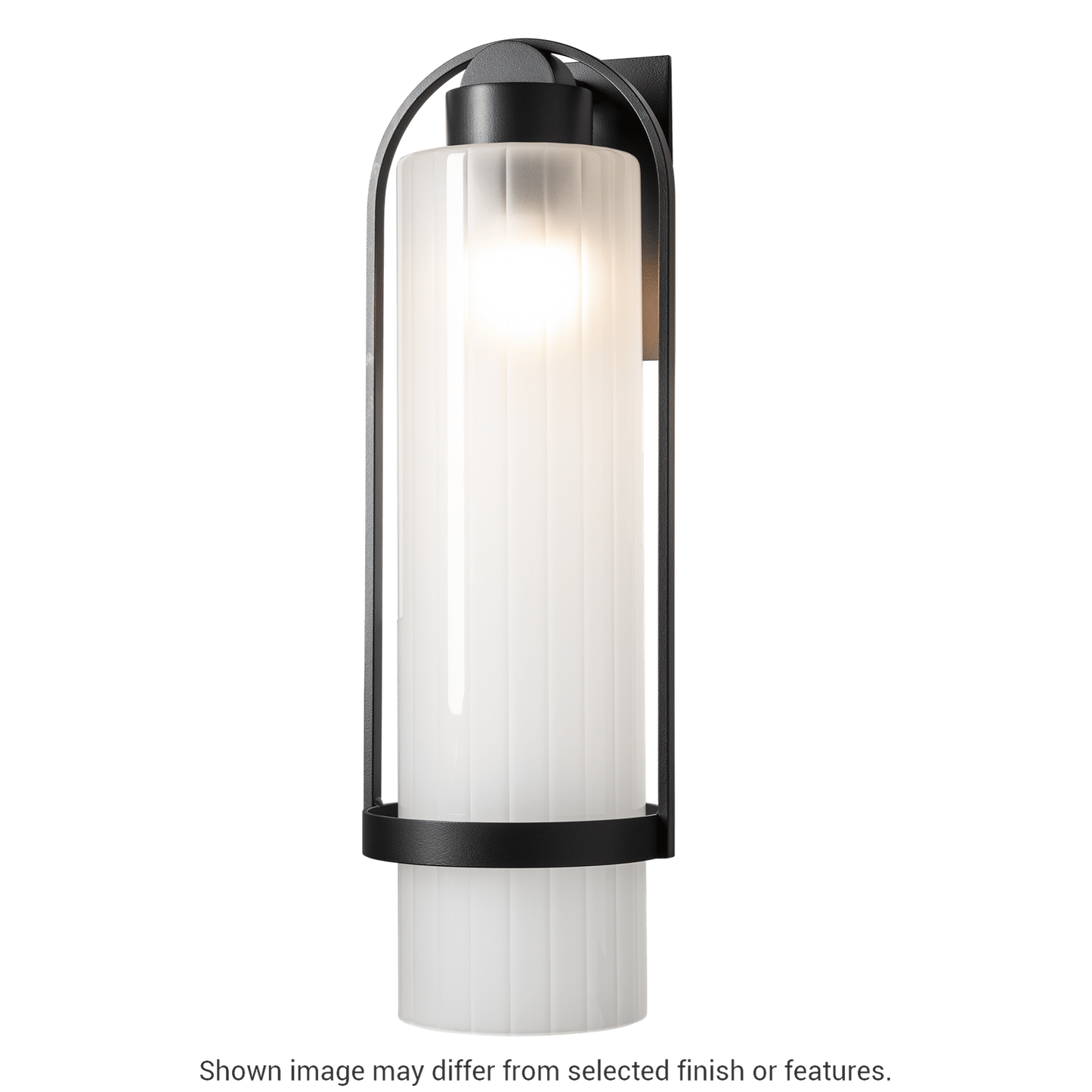Alcove Large Outdoor Sconce - White - Frosted Glass by Hubbardton Forge