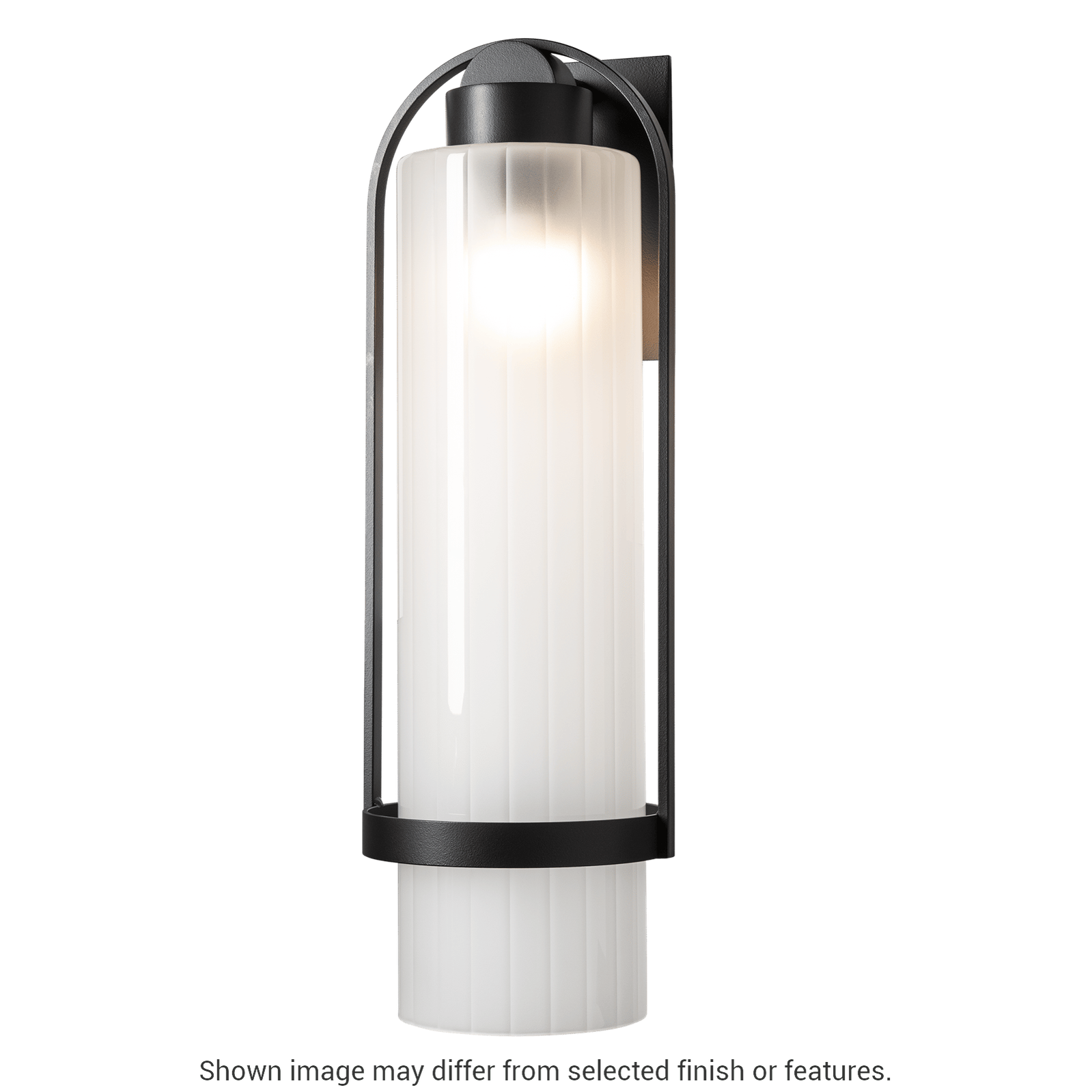 Alcove Large Outdoor Sconce - White - Frosted Glass by Hubbardton Forge